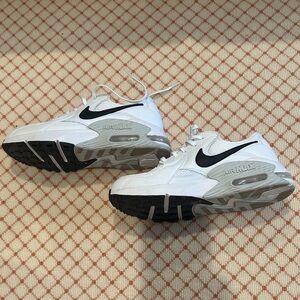 Nike Air Max White and Black Athletic Shoes